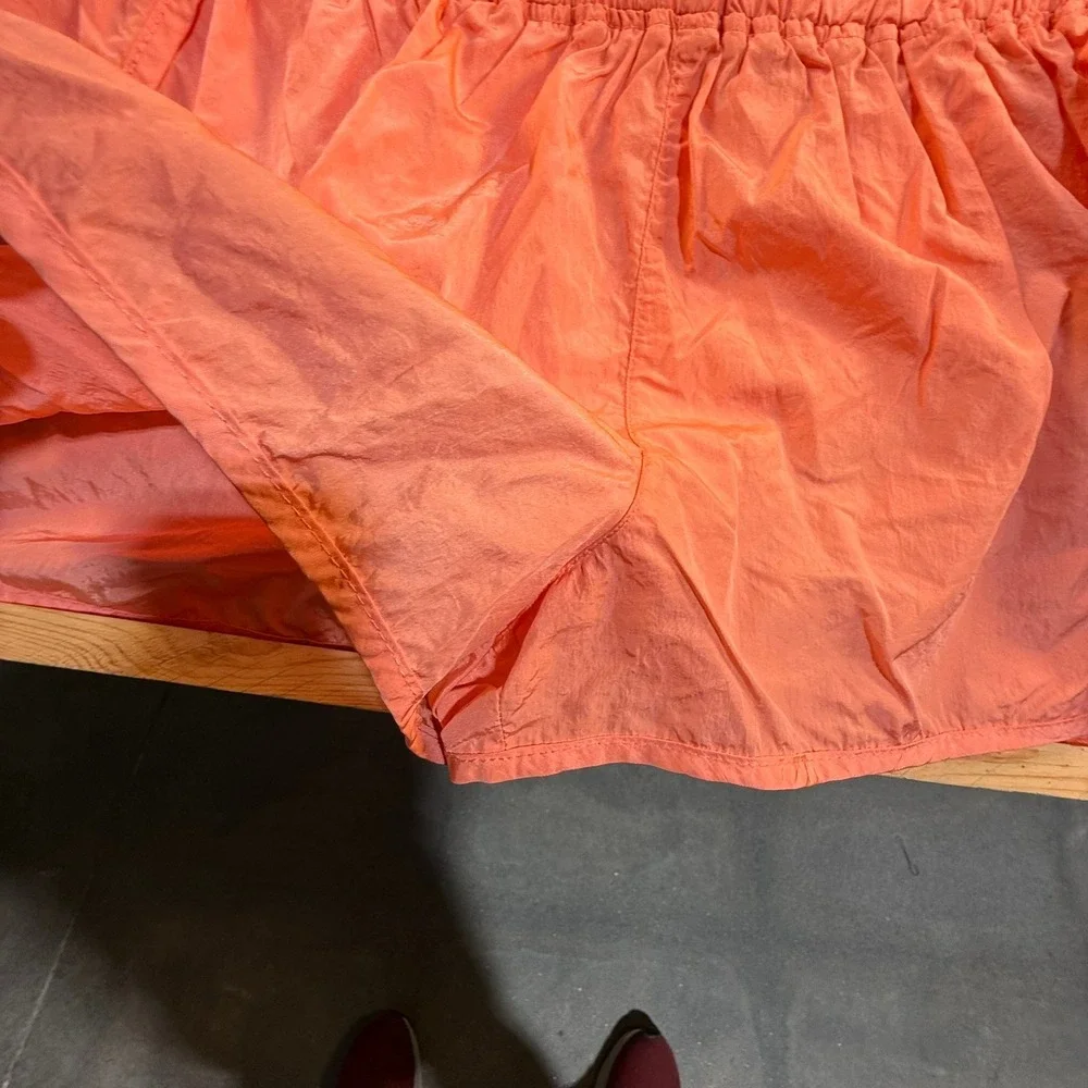 Free People FP Movement The Way‎ Home Shorts Coral Pink High Waisted Athletic LG